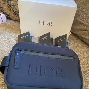 DIOR Navy Blue TROUSSE Pouch SAUVAGE Sample SPRAYS x 3 BRAND NEW